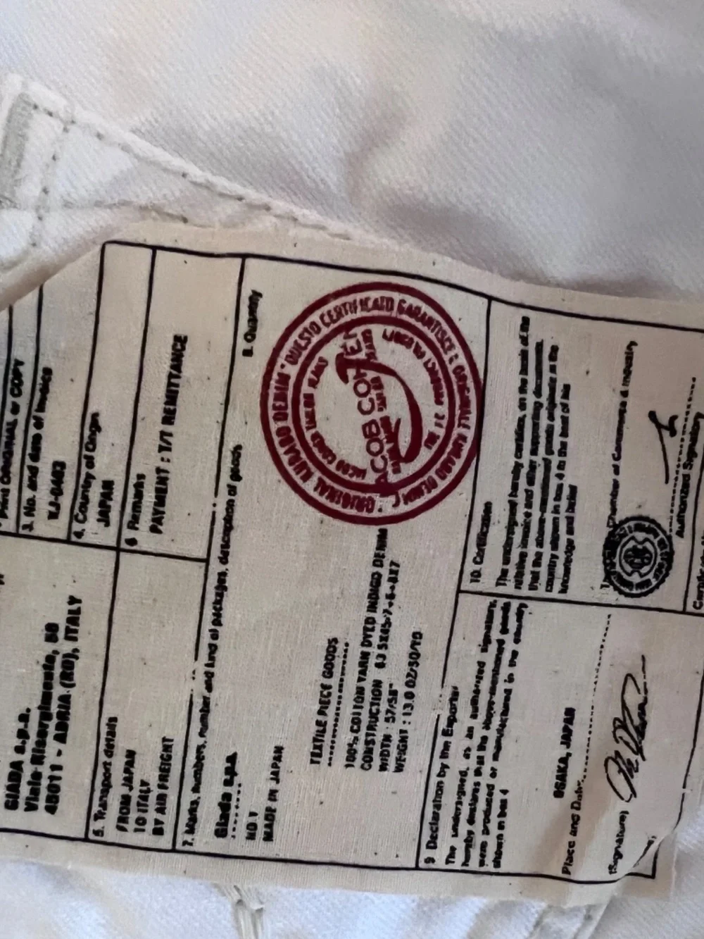 Jacob Cohën White Tailored Luxury Jeans Size 33 Made in Italy